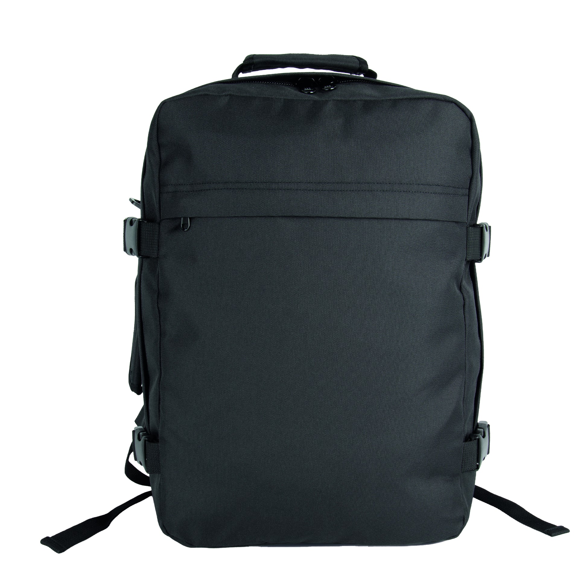 Black - Back - Kimood Plain Travel Backpack