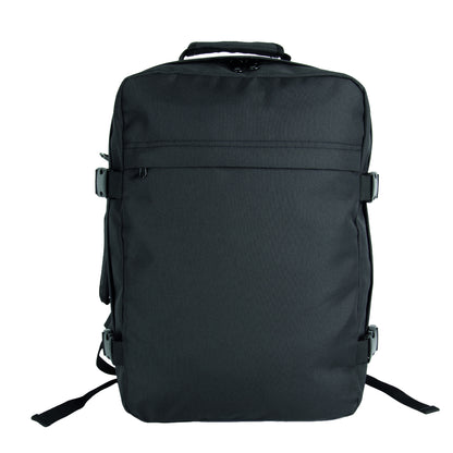 Black - Back - Kimood Plain Travel Backpack