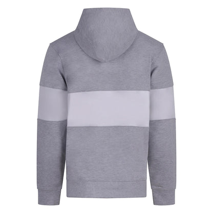Bottle Green-White - Lifestyle - Front Row Unisex Adult Panelled Heavyweight Hoodie