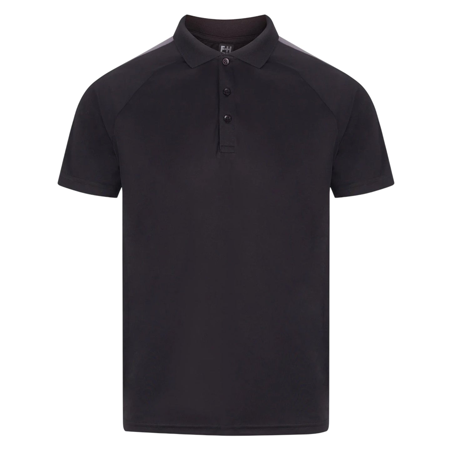 Black-Gunmetal - Front - Finden & Hales Unisex Adult Team Polo Shirt