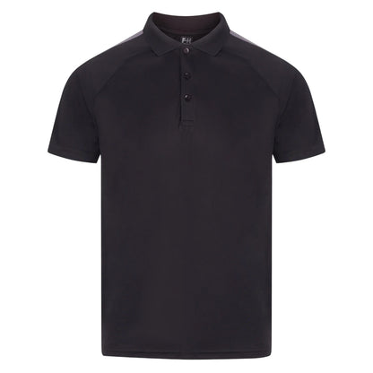 Black-Gunmetal - Front - Finden & Hales Unisex Adult Team Polo Shirt