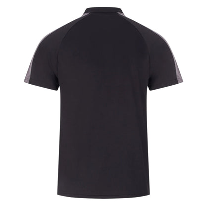 Black-Gunmetal - Back - Finden & Hales Unisex Adult Team Polo Shirt