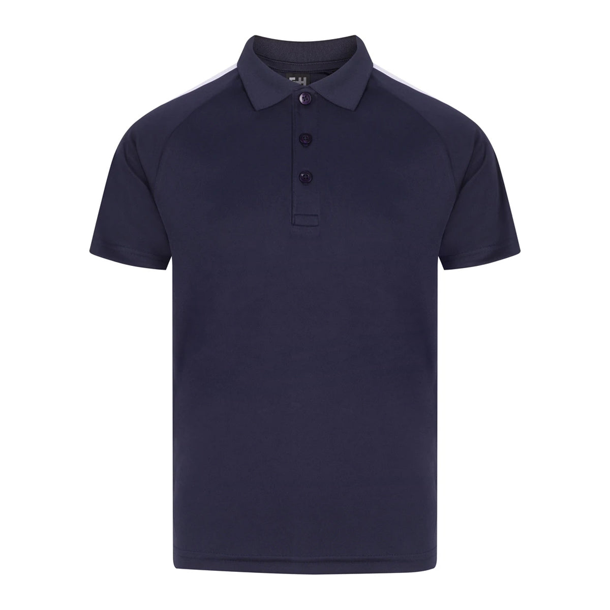 Navy-White - Front - Finden & Hales Childrens-Kids Team Polo Shirt