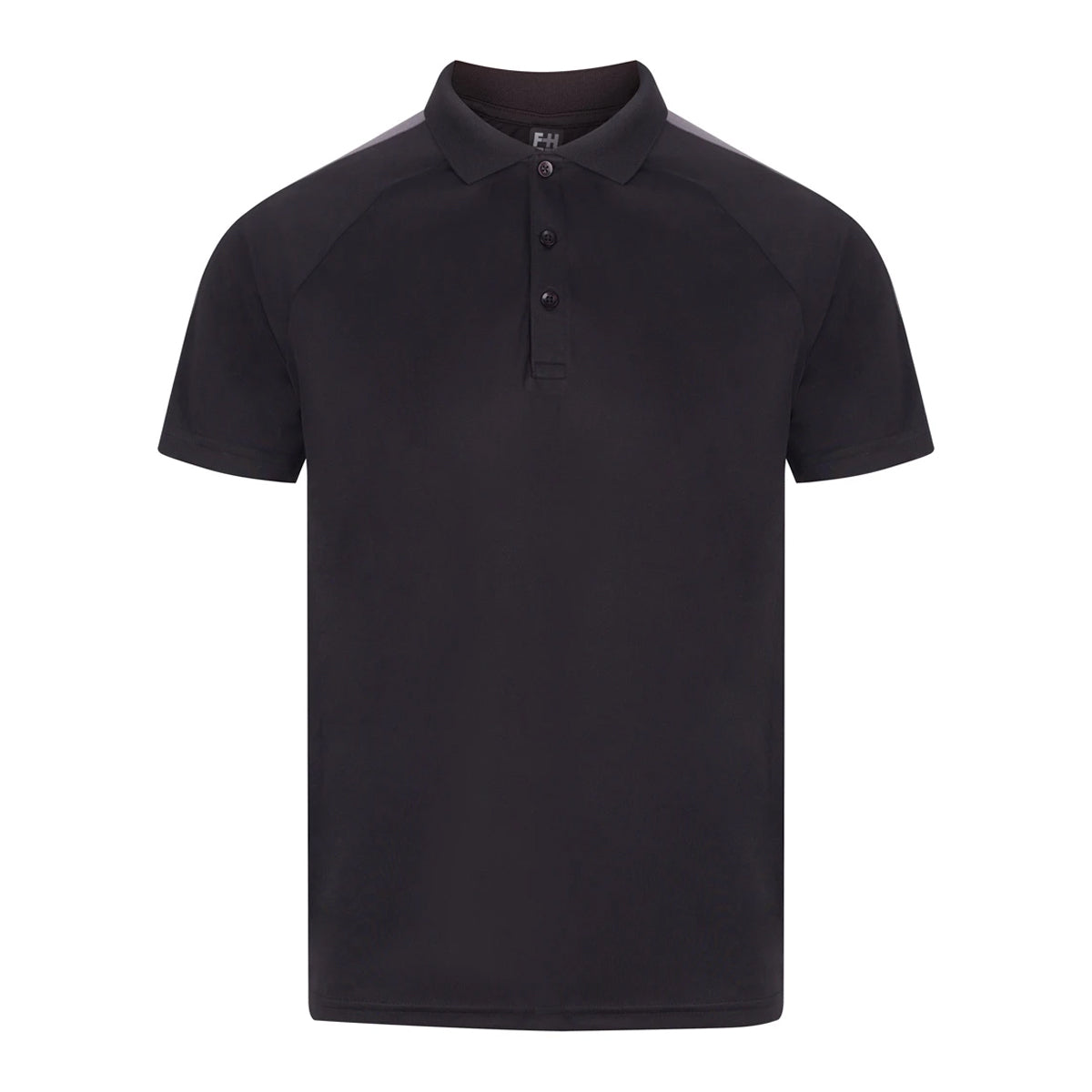 Black-Gunmetal - Front - Finden & Hales Childrens-Kids Team Polo Shirt