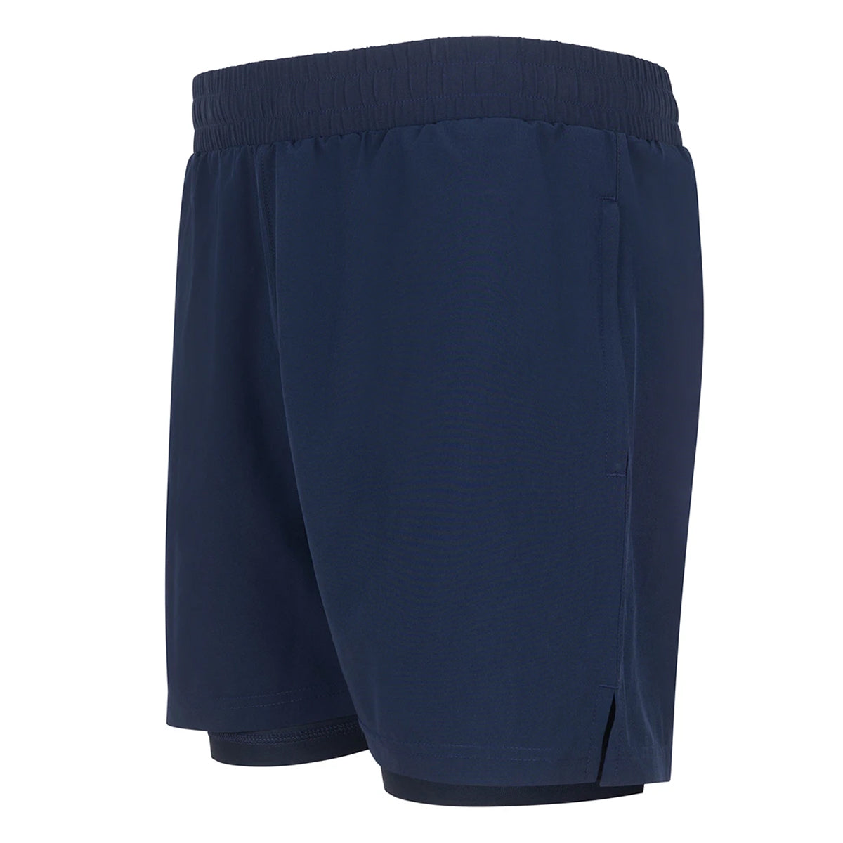Navy - Lifestyle - Tombo Unisex Adult Double Layer Sports Shorts