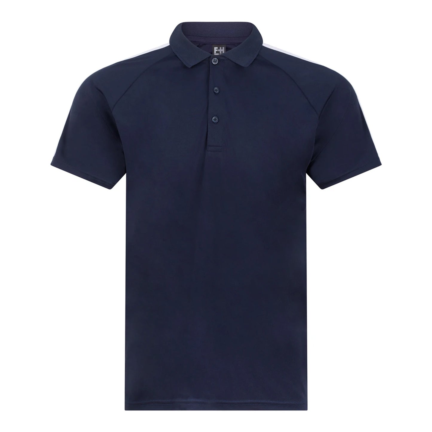 Navy-White - Front - Finden & Hales Unisex Adult Team Polo Shirt