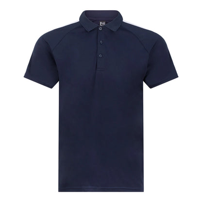 Navy-White - Front - Finden & Hales Unisex Adult Team Polo Shirt