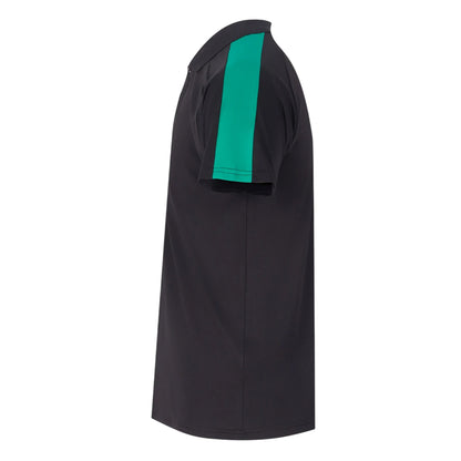 Black-Emerald - Side - Finden & Hales Unisex Adult Team Polo Shirt