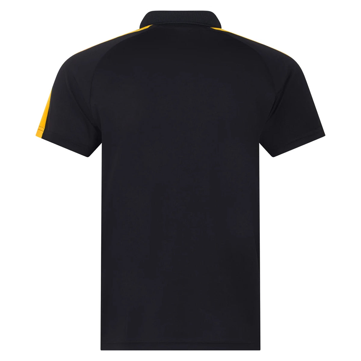 Black-Gold - Back - Finden & Hales Unisex Adult Team Polo Shirt