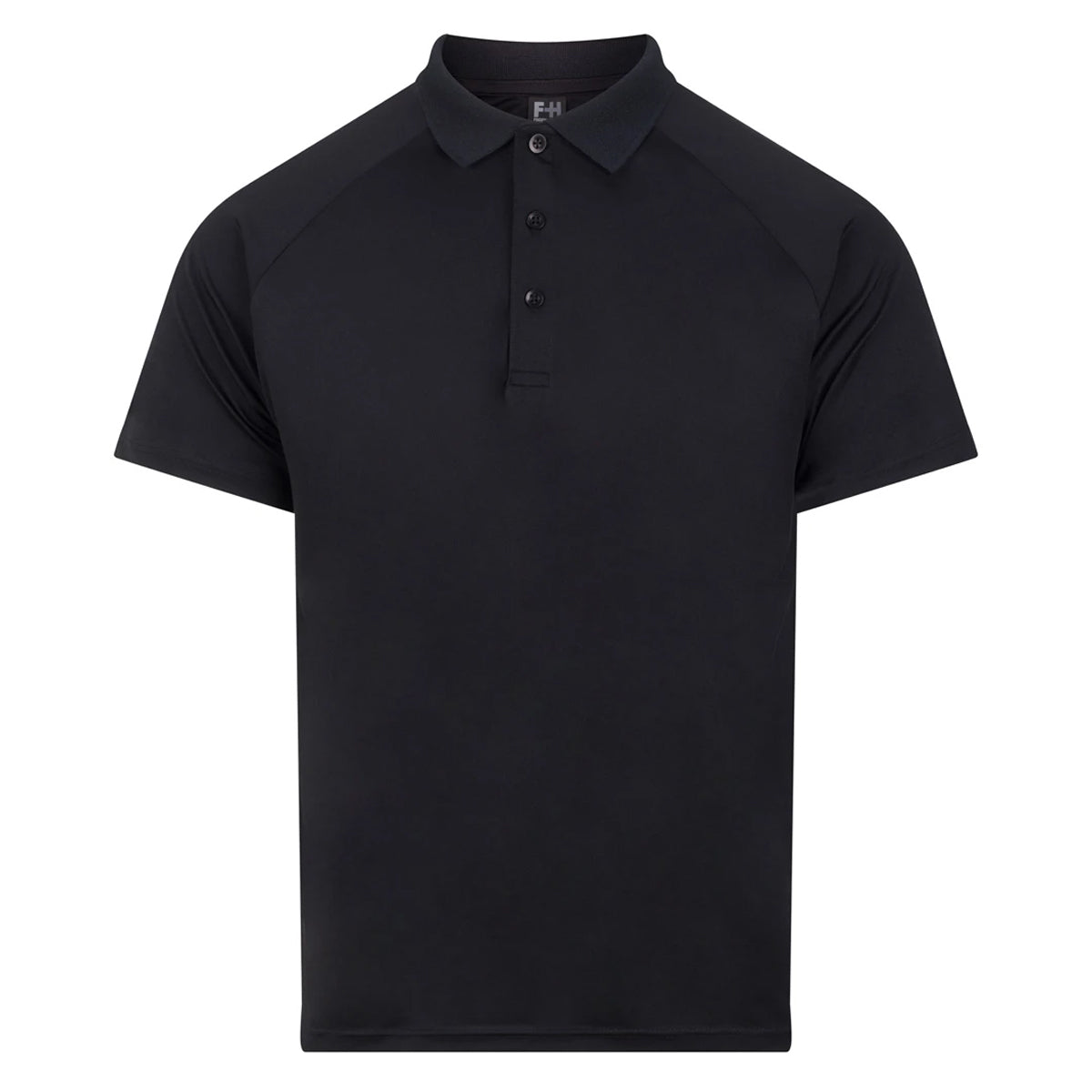 Black - Front - Finden & Hales Unisex Adult Team Polo Shirt
