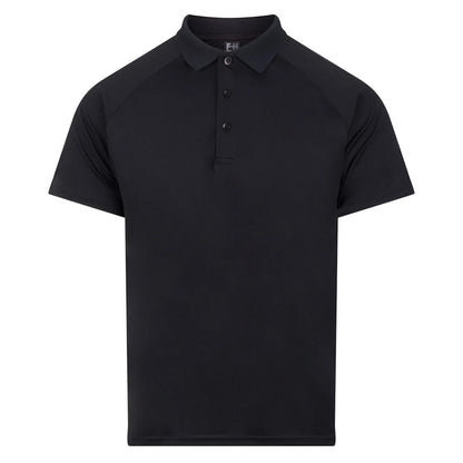 Black - Front - Finden & Hales Unisex Adult Team Polo Shirt