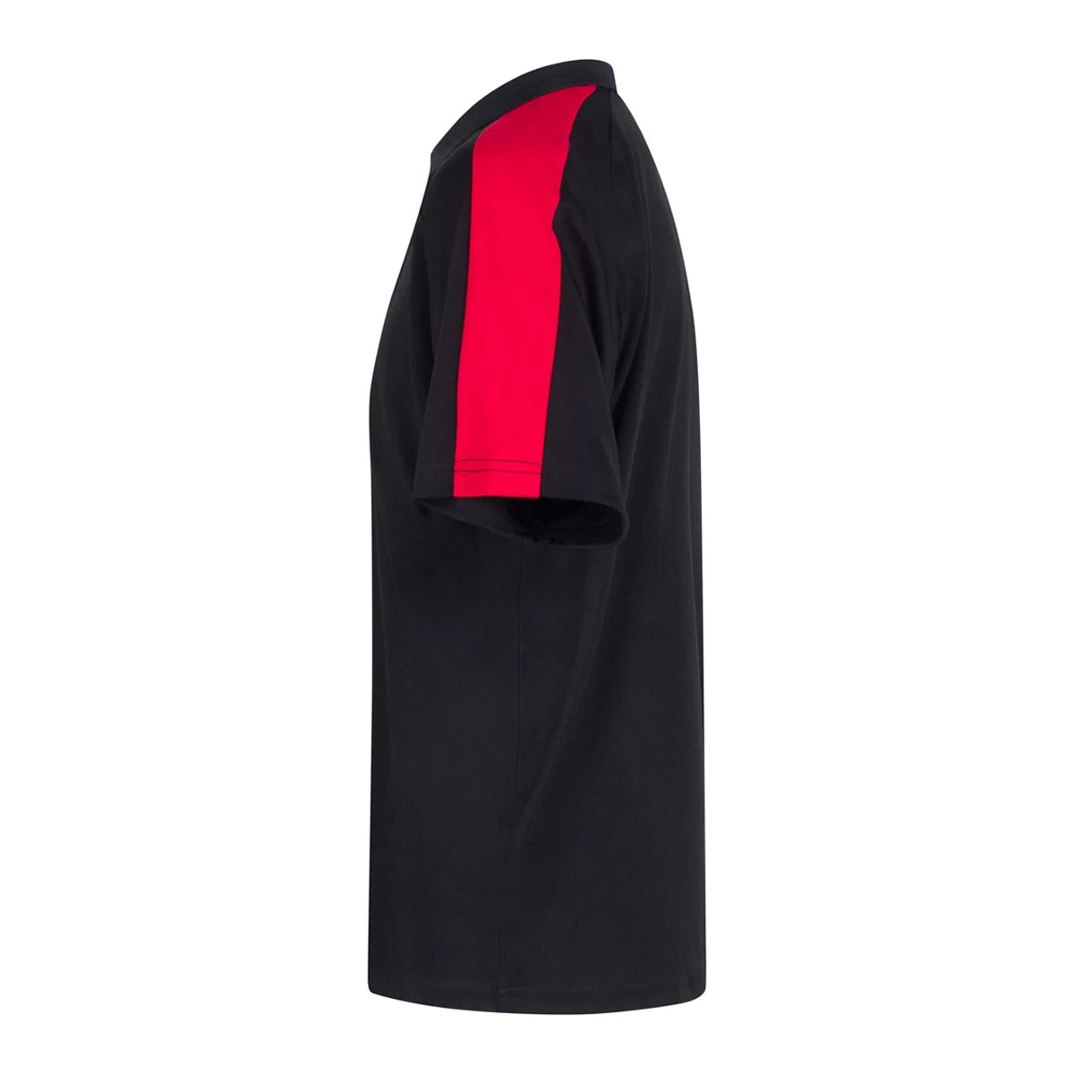 Black-Red - Side - Finden & Hales Childrens-Kids Team Polo Shirt
