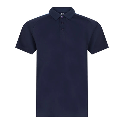 Navy-Sky Blue - Front - Finden & Hales Childrens-Kids Team Polo Shirt