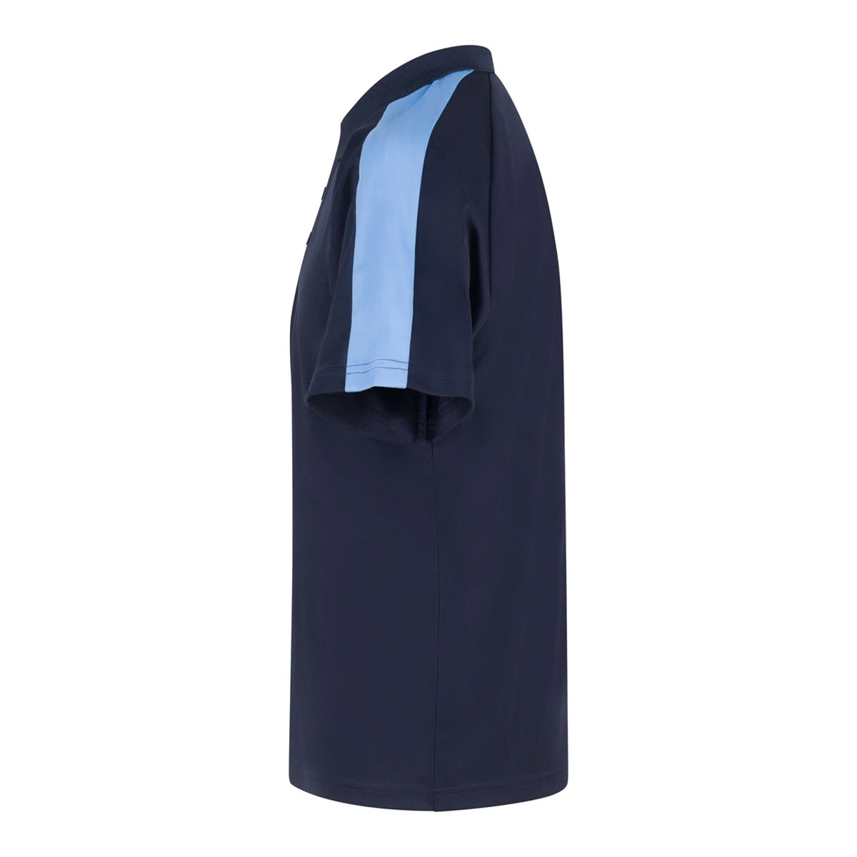 Navy-Sky Blue - Side - Finden & Hales Childrens-Kids Team Polo Shirt