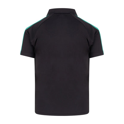 Black-Emerald - Back - Finden & Hales Childrens-Kids Team Polo Shirt