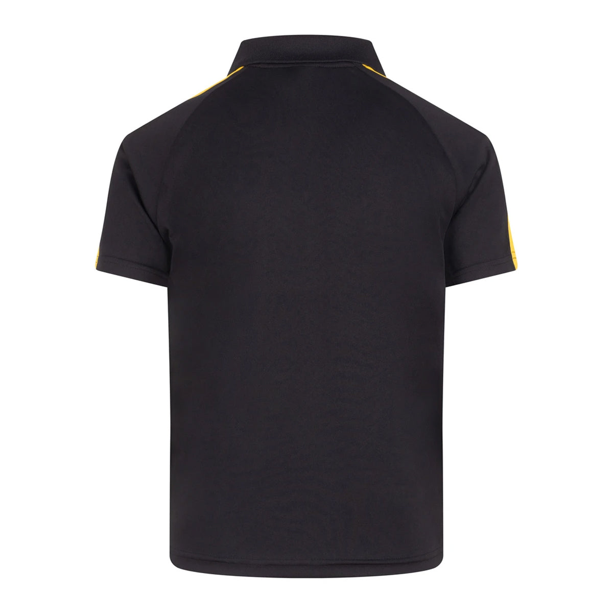 Black-Gold - Back - Finden & Hales Childrens-Kids Team Polo Shirt