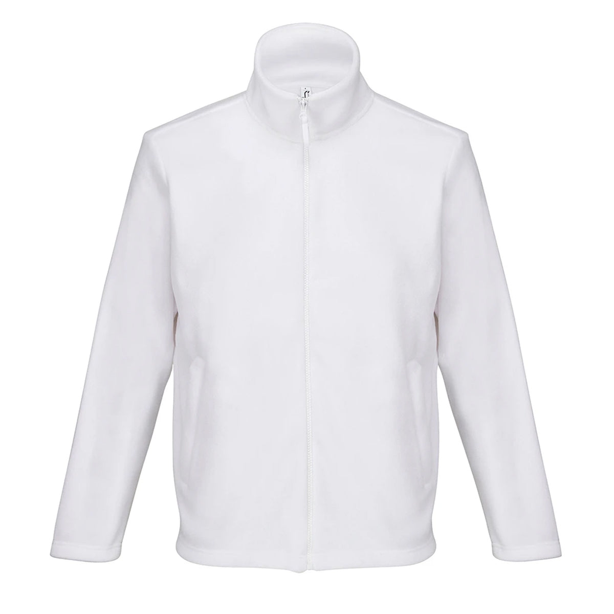 White - Front - SOLS Unisex Adult Nitro Microfleece Jacket