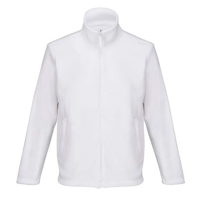White - Front - SOLS Unisex Adult Nitro Microfleece Jacket