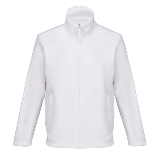 White - Front - SOLS Unisex Adult Nitro Microfleece Jacket
