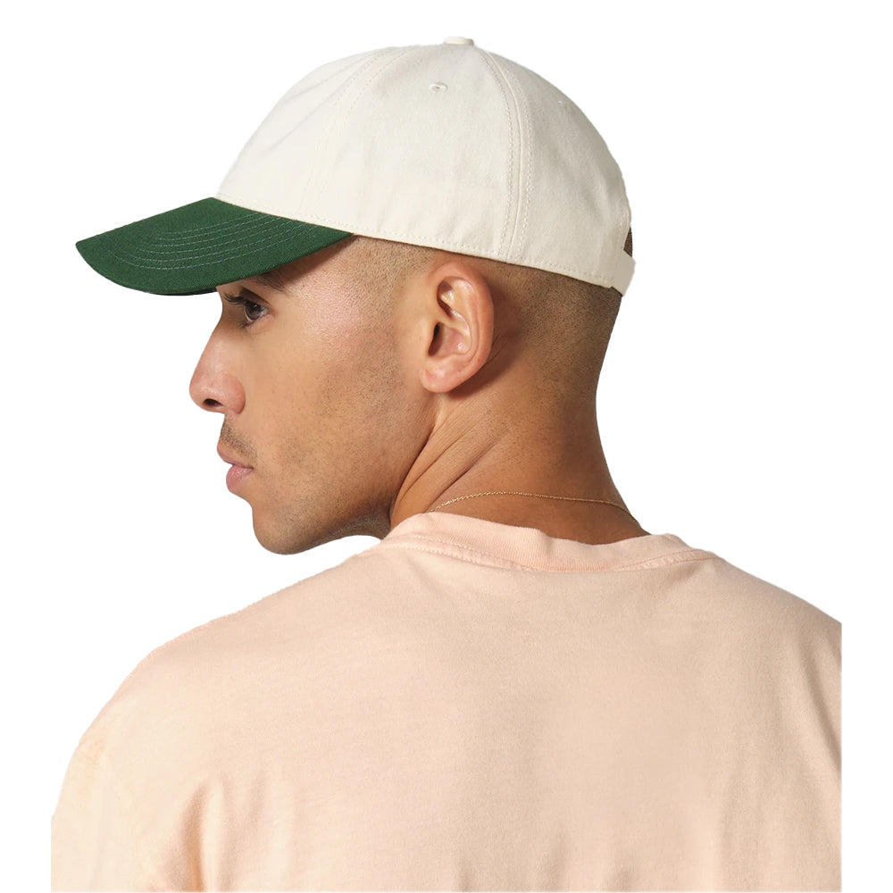 Natural-Forest Green - Side - Beechfield Leisure Contrast Peak Baseball Cap