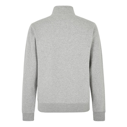 Heather Grey - Back - Kustom Kit Mens Plain Sweat Jacket