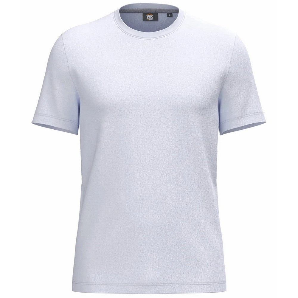 White - Front - WK. Designed To Work Unisex Adult Anti-Bacterial Short-Sleeved T-Shirt