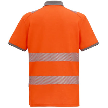 Black-Orange - Back - Regatta Professional Mens Pro Comfort Hi-Vis Polo Shirt