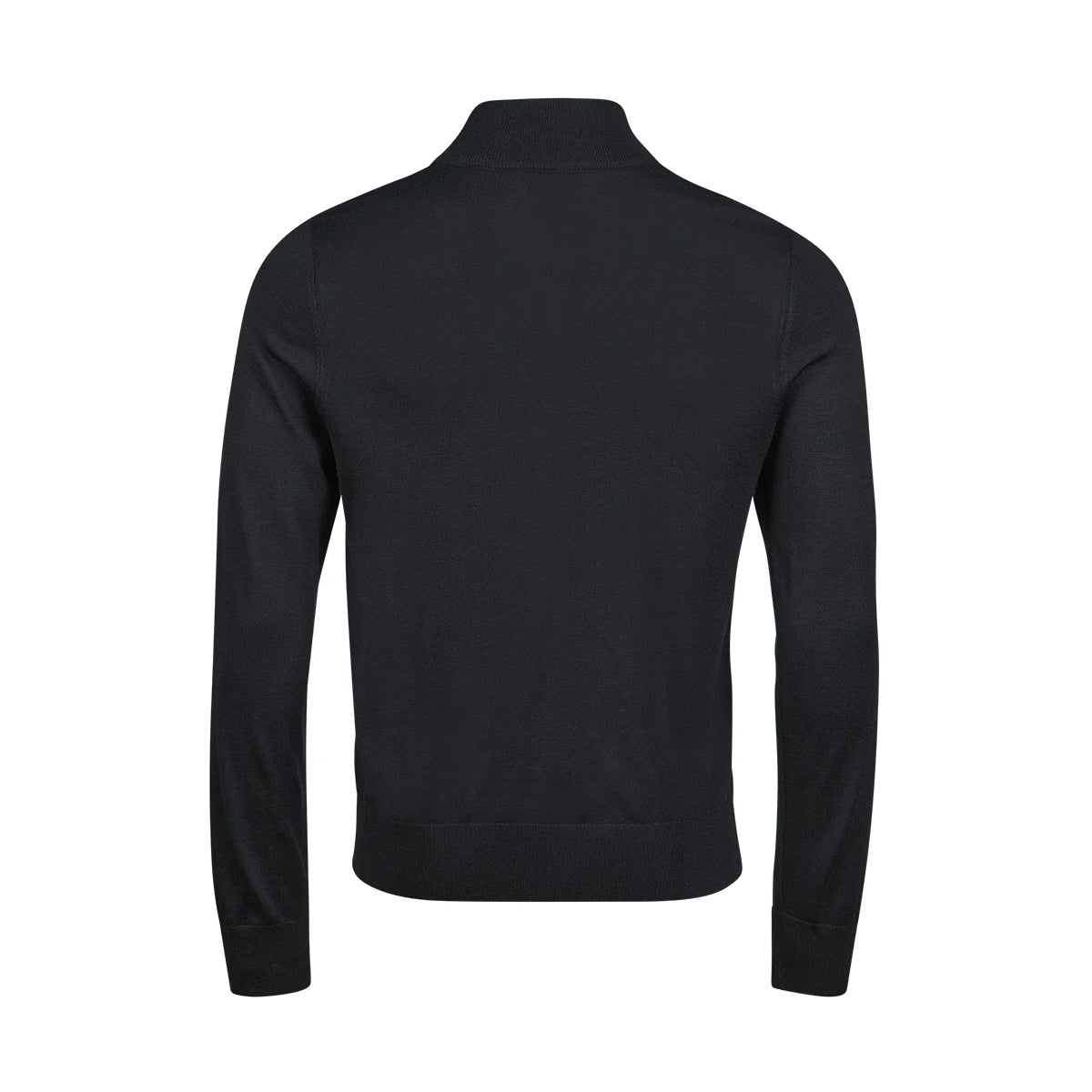 Black - Back - Tee Jays Mens Full Zip Sweater Top