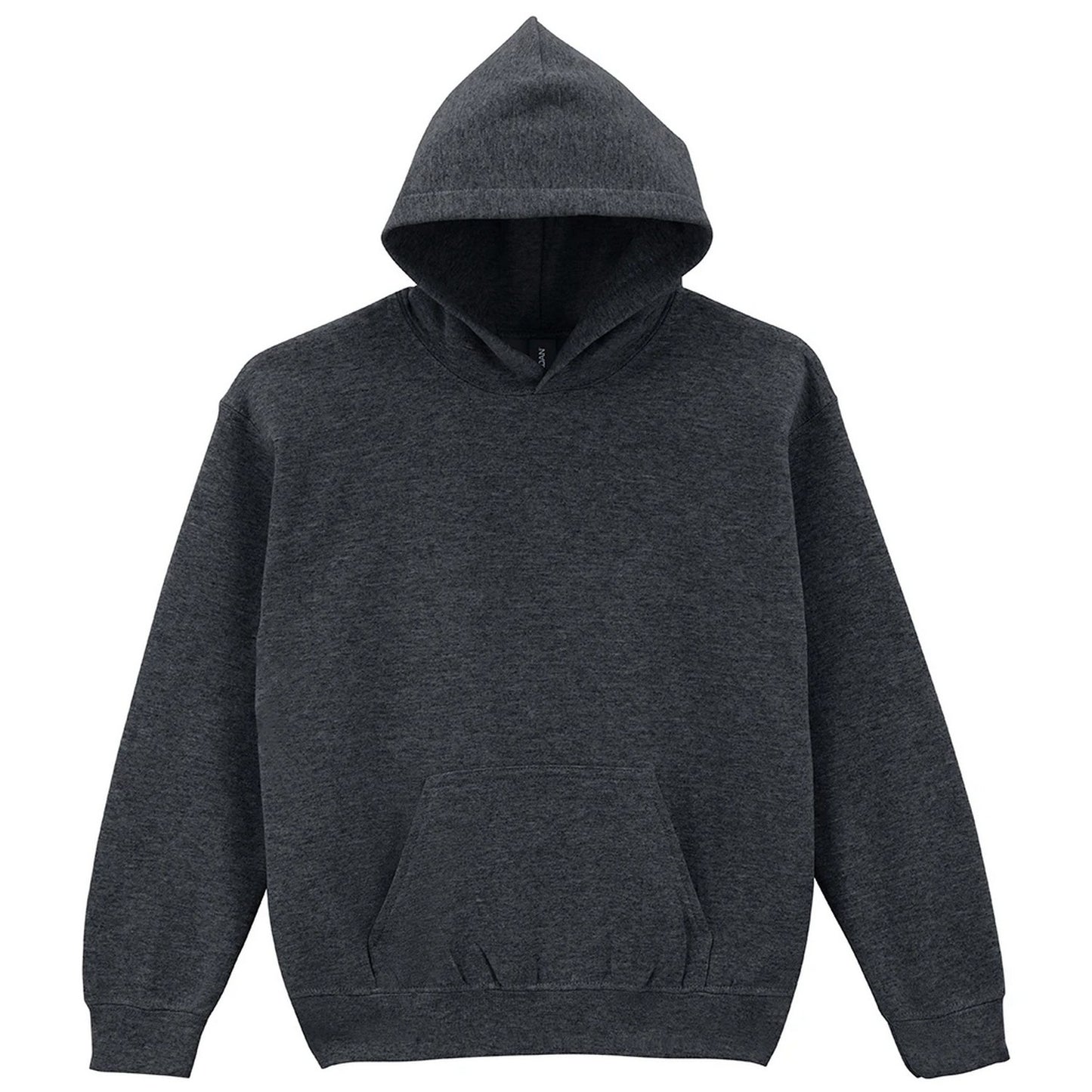 Fan Charcoal Heather - Front - Gildan Childrens-Kids Heavy Blend Hooded Sweatshirt