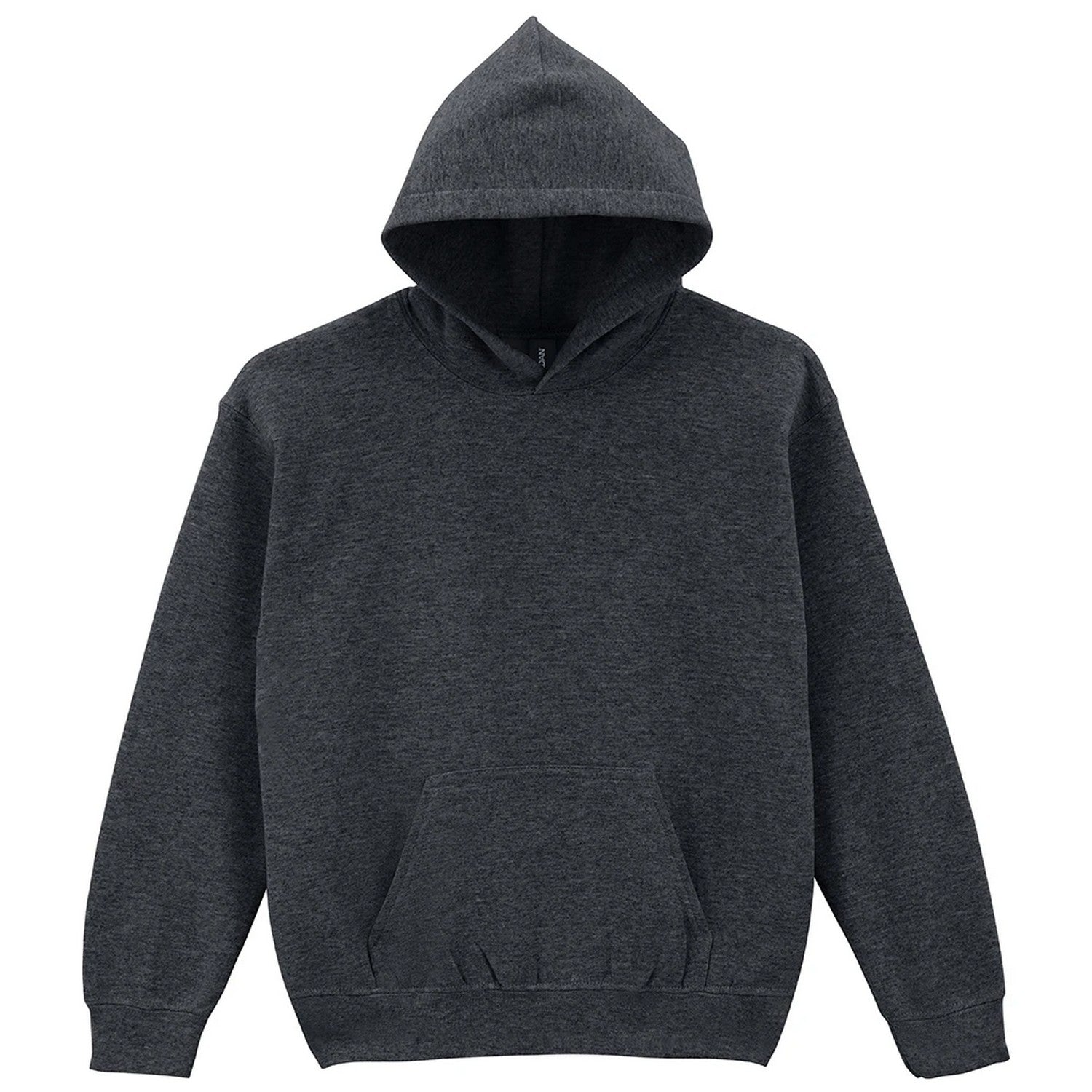 Fan Charcoal Heather - Front - Gildan Childrens-Kids Heavy Blend Hooded Sweatshirt