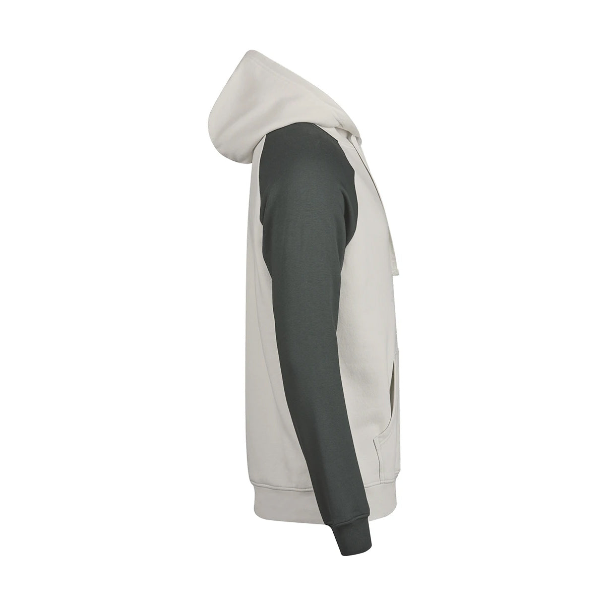 Cement-Dark Green - Side - Tee Jays Mens Two Tone Hoodie