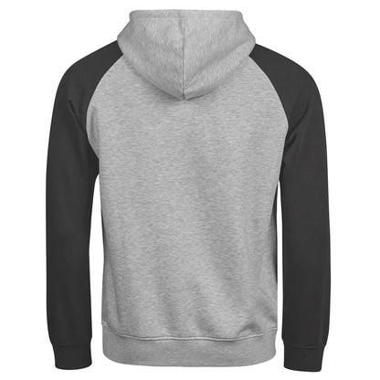 Heather Grey-Black - Back - Tee Jays Mens Two Tone Hoodie