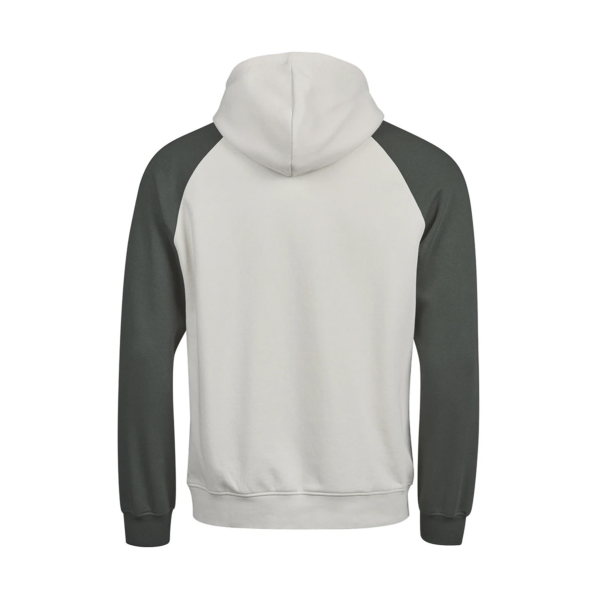 Cement-Dark Green - Back - Tee Jays Mens Two Tone Hoodie