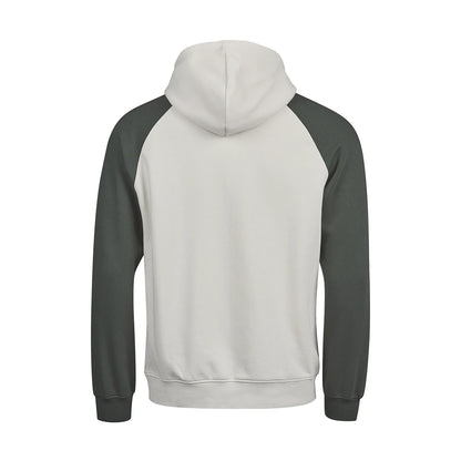 Cement-Dark Green - Back - Tee Jays Mens Two Tone Hoodie
