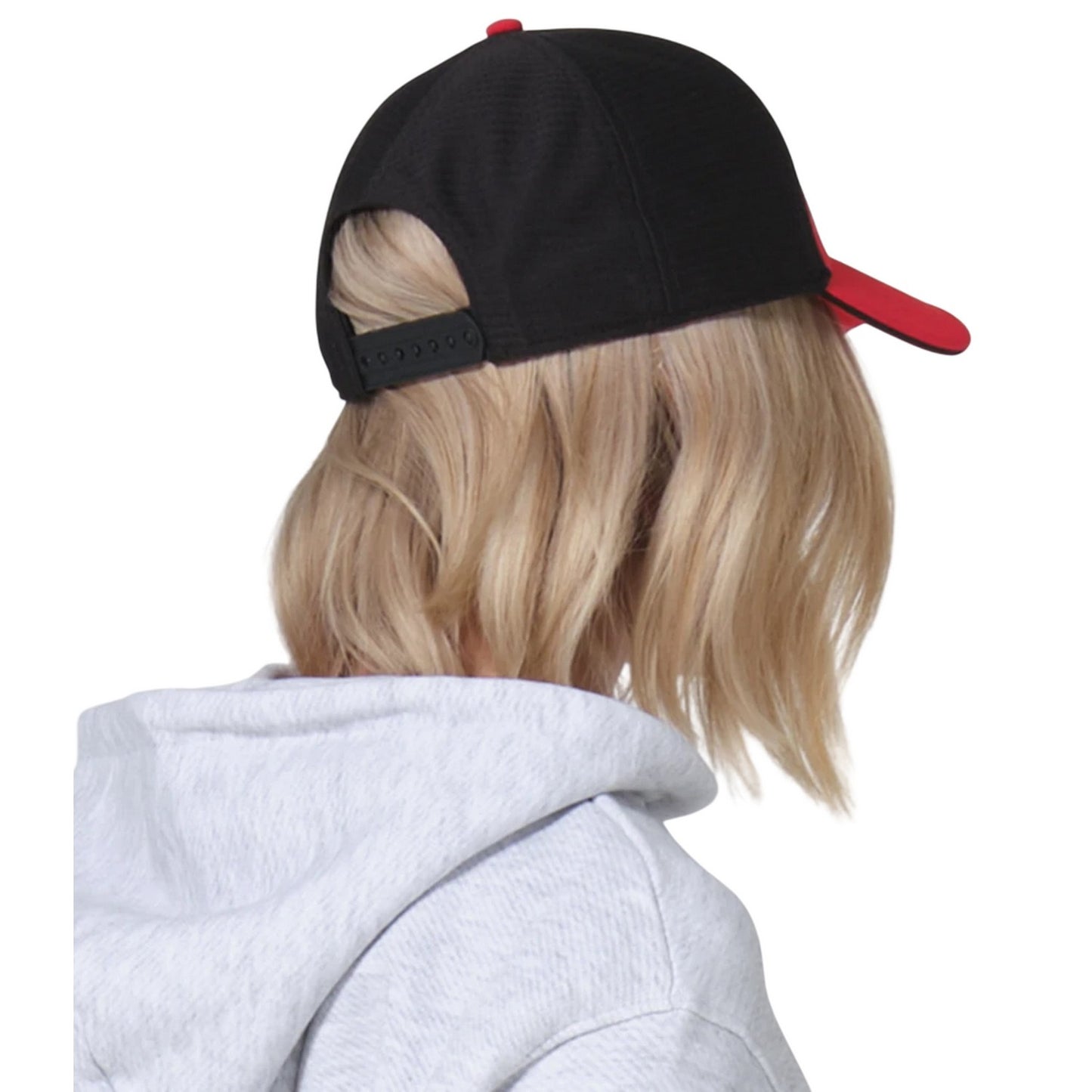 Red-Black - Back - Beechfield Club Colour Block Baseball Cap
