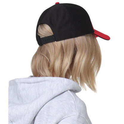 Red-Black - Back - Beechfield Club Colour Block Baseball Cap