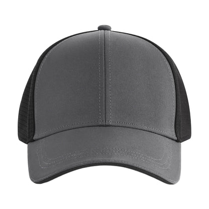 Gunmetal-Black - Side - Beechfield Club Colour Block Baseball Cap