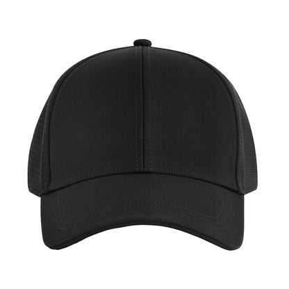 Black - Side - Beechfield Club Plain Baseball Cap