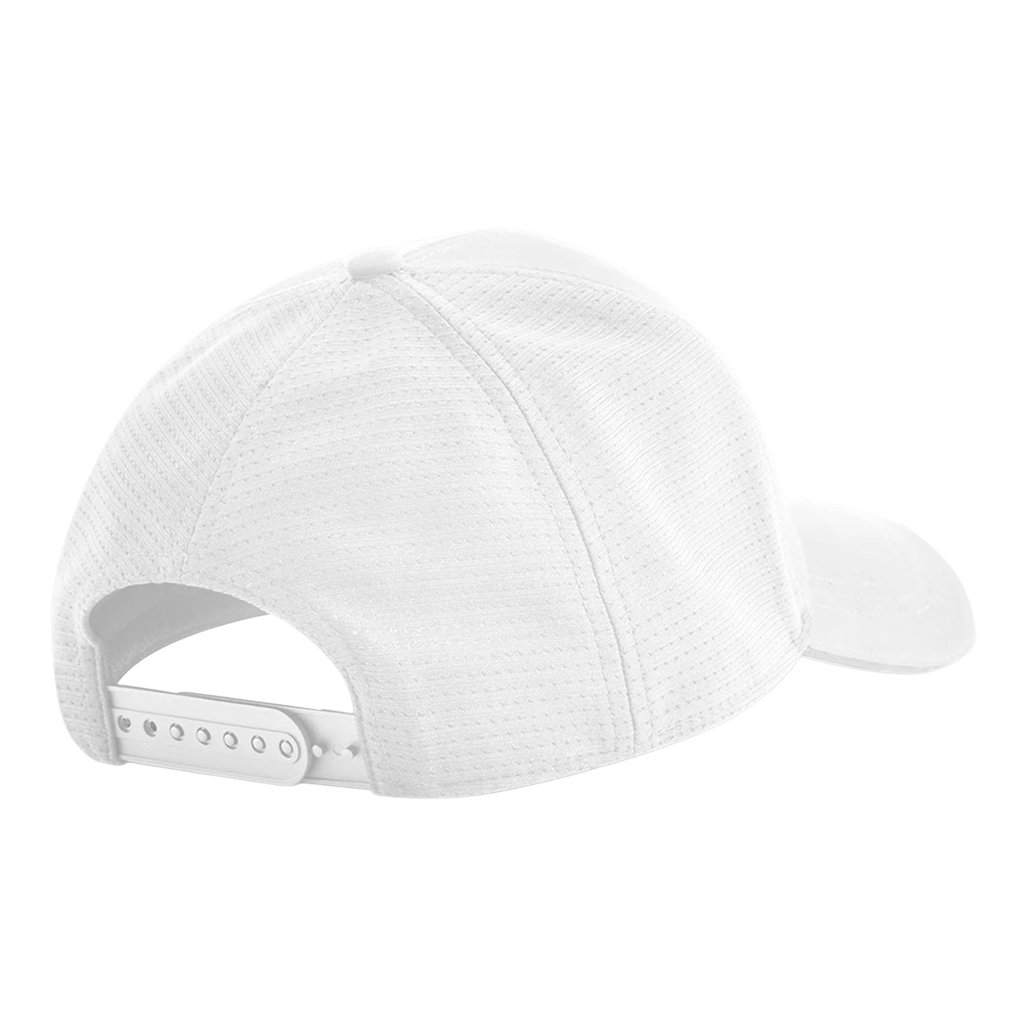 White - Back - Beechfield Club Plain Baseball Cap