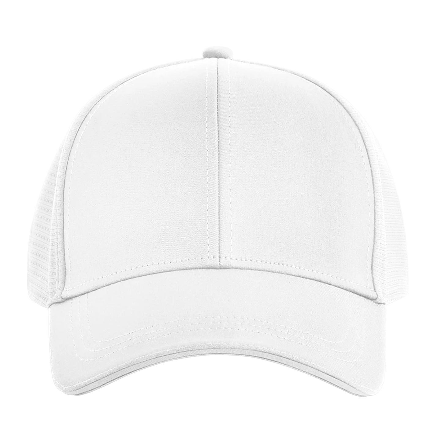 White - Side - Beechfield Club Plain Baseball Cap