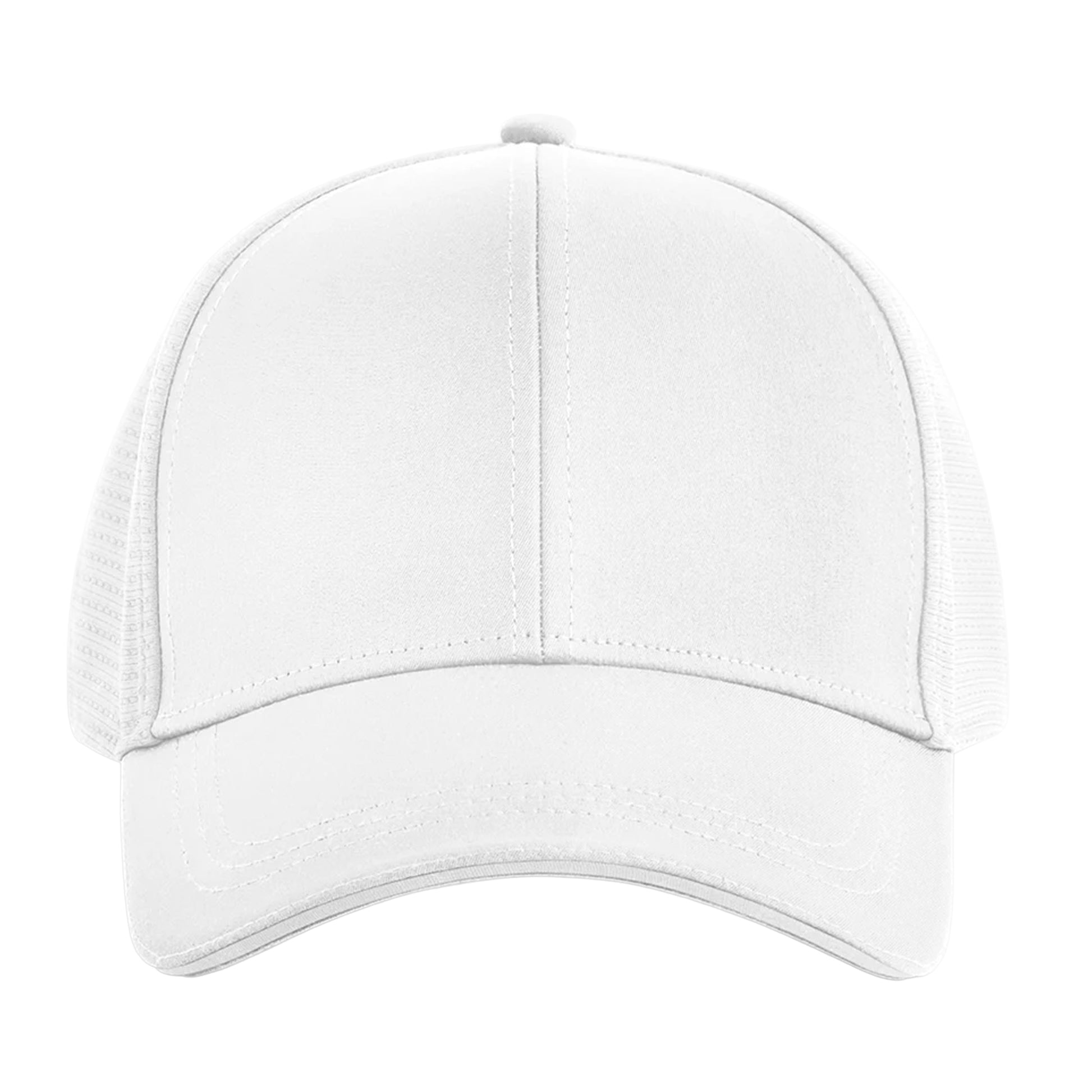 White - Side - Beechfield Club Plain Baseball Cap