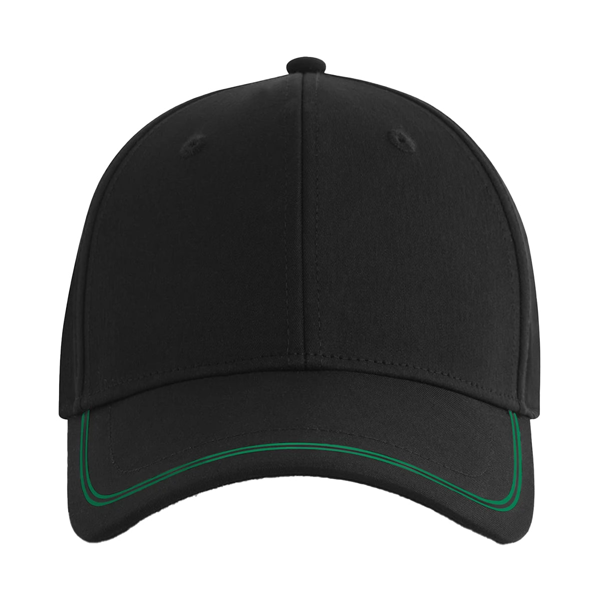 Black-Kelly Green - Back - Beechfield Match Day Baseball Cap