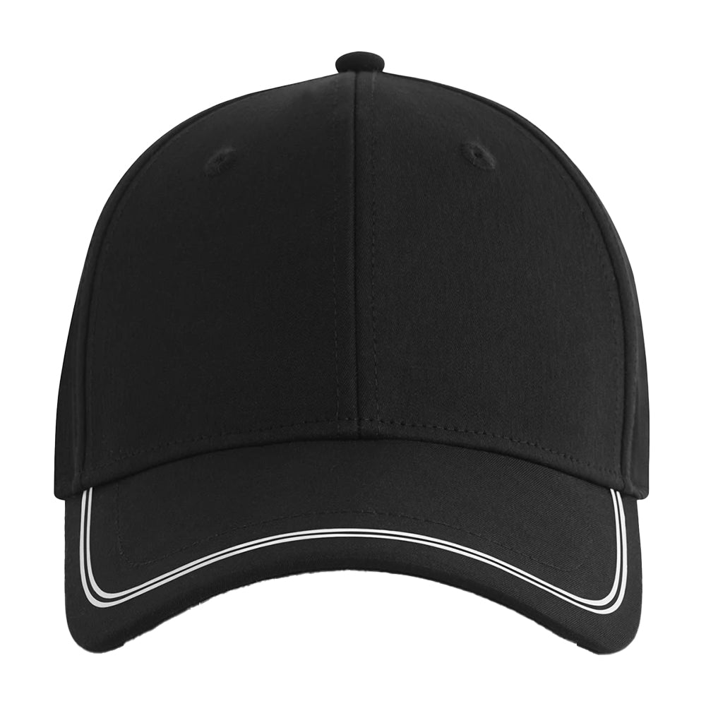 Black-White - Side - Beechfield Match Day Baseball Cap