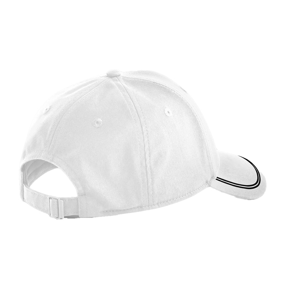 White-Black - Back - Beechfield Match Day Baseball Cap