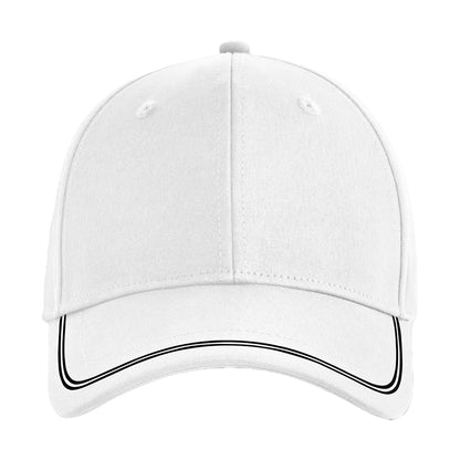 White-Black - Side - Beechfield Match Day Baseball Cap