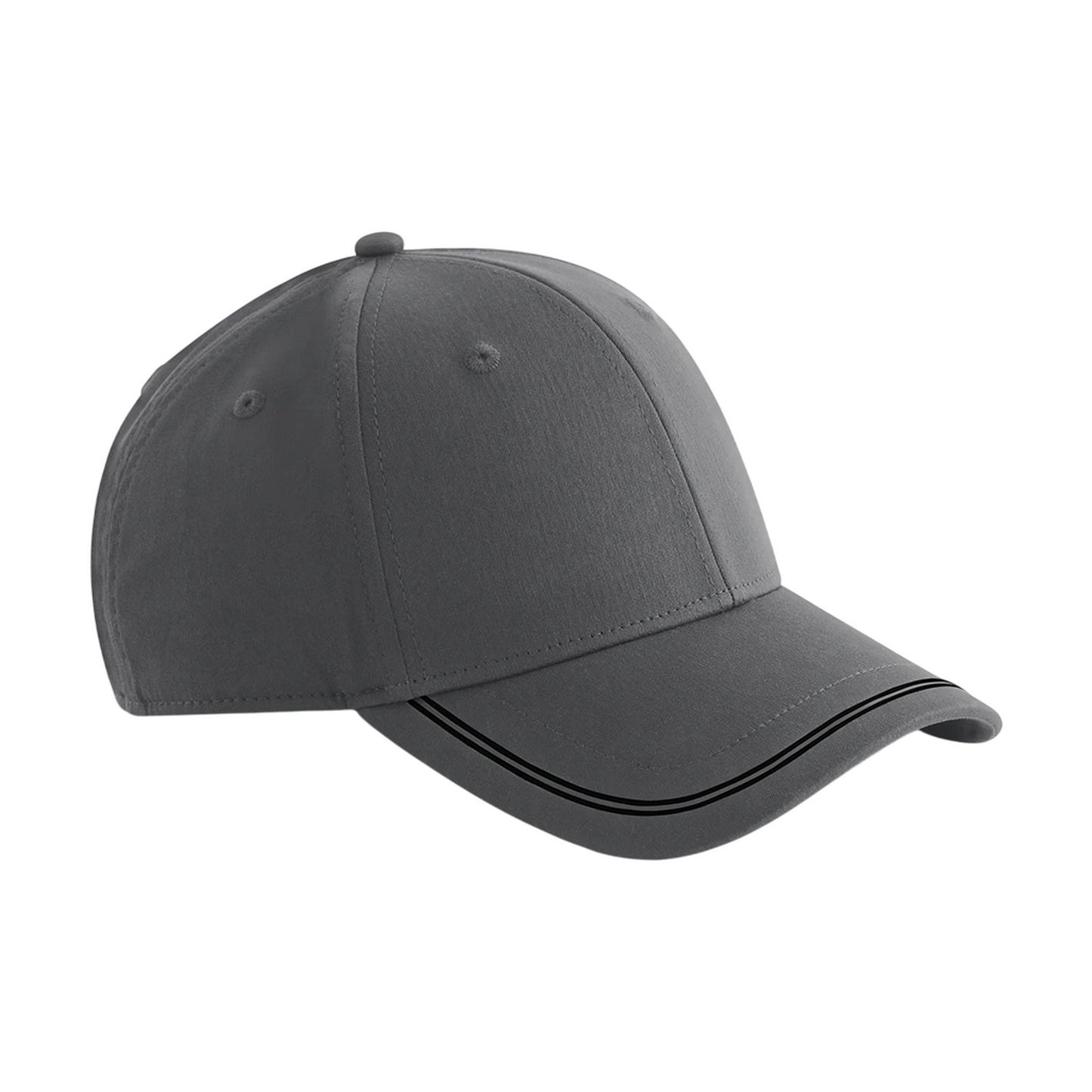 Gunmetal-Black - Front - Beechfield Match Day Baseball Cap