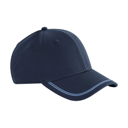 Navy-Sky Blue - Front - Beechfield Match Day Baseball Cap