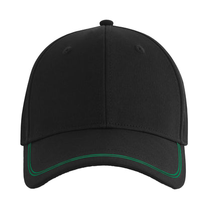 Black-Kelly Green - Back - Beechfield Match Day Baseball Cap