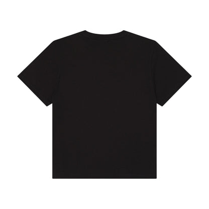 Black - Back - Bella + Canvas Womens-Ladies Heavy Duty Boxy T-Shirt