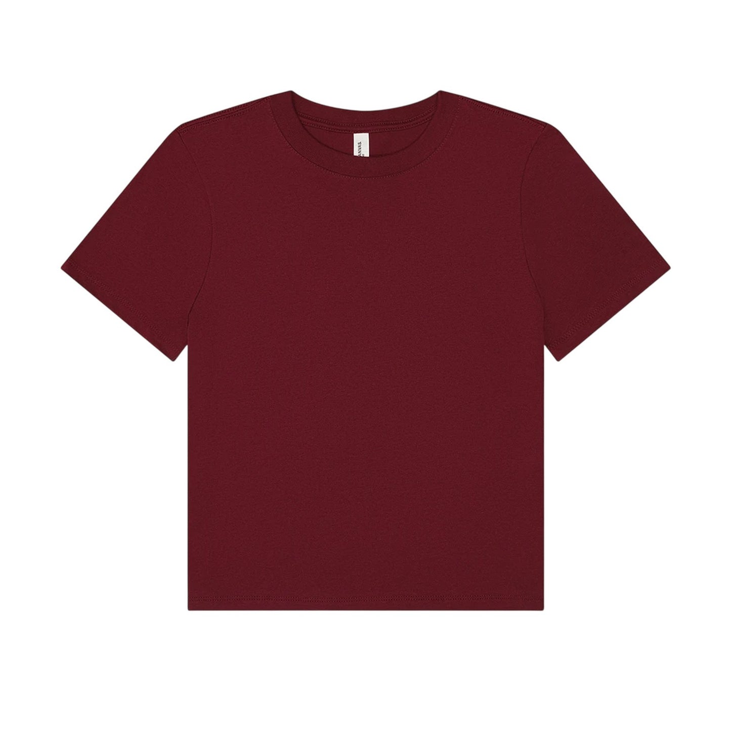 Maroon - Front - Bella + Canvas Womens-Ladies Heavy Duty Boxy T-Shirt